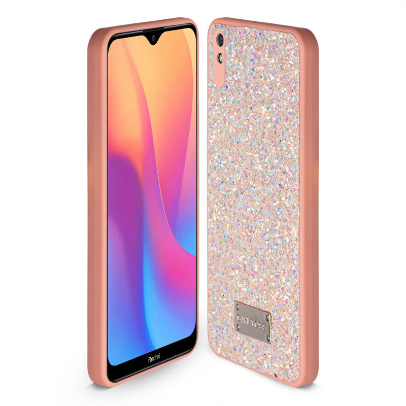 Sparkling Glitter Sequin Case with Camera Shield Back Cover For Redmi 9i