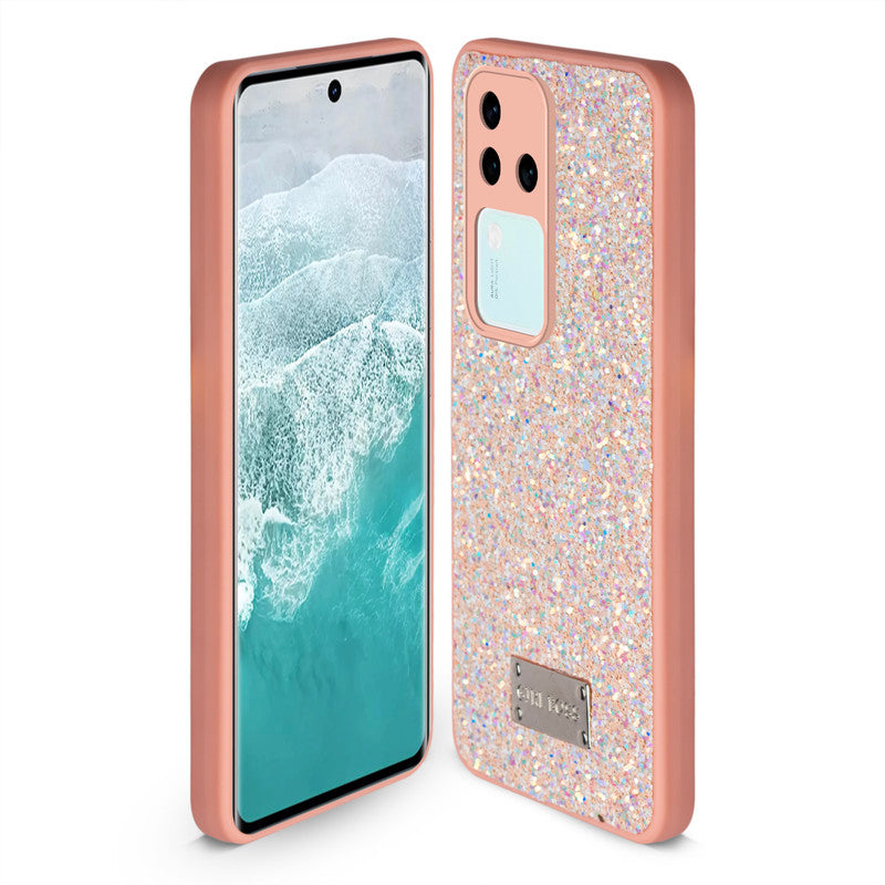 Sparkling Glitter Sequin Case with Camera Shield Back Cover For Vivo V30 Pro 5G