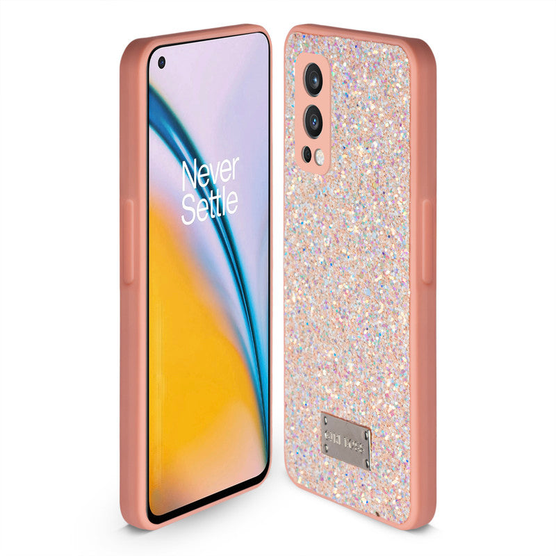 Sparkling Glitter Sequin Case with Camera Shield Back Cover For Oneplus Nord 2 5G