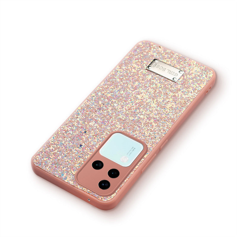 Sparkling Glitter Sequin Case with Camera Shield Back Cover For Vivo V30 Pro 5G
