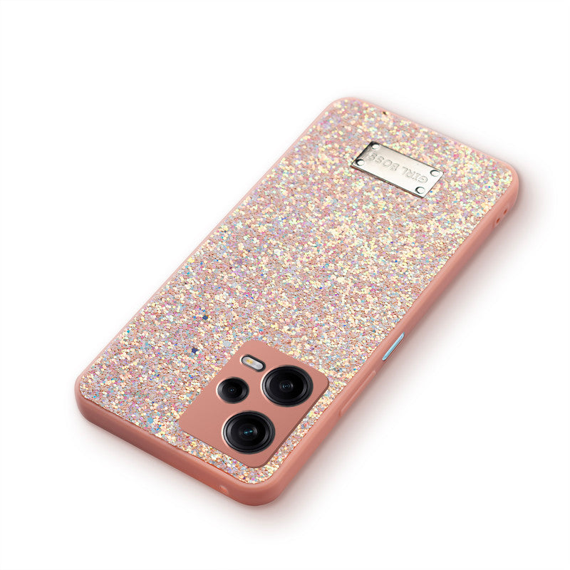 Sparkling Glitter Sequin Case with Camera Shield Back Cover For Poco X5 5G