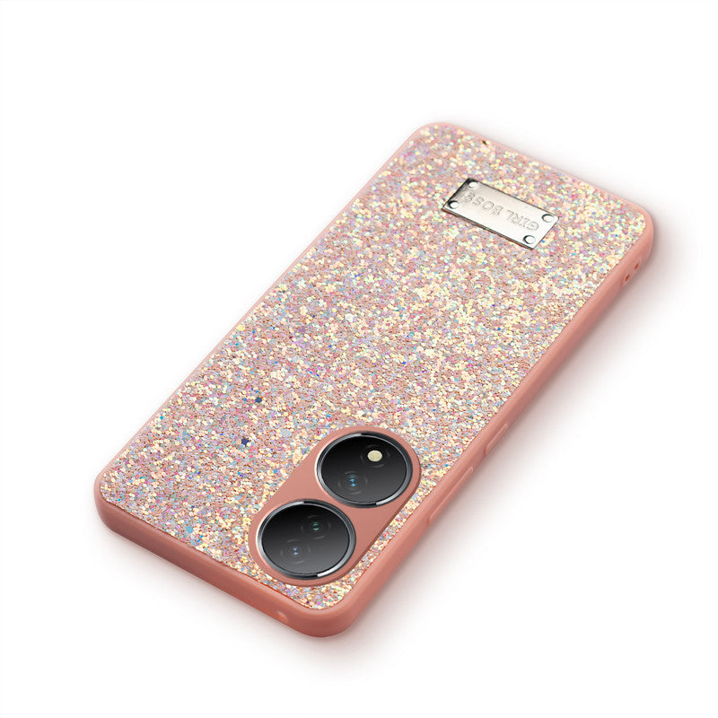 Sparkling Glitter Sequin Case with Camera Shield Back Cover For Vivo Y100