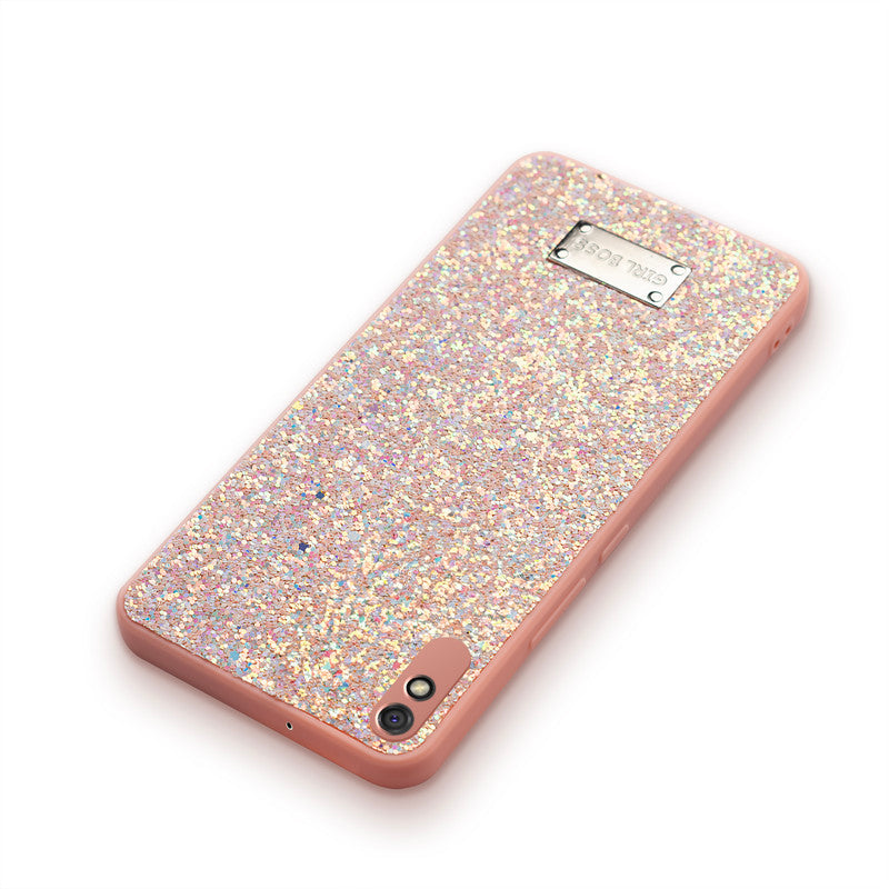 Sparkling Glitter Sequin Case with Camera Shield Back Cover For Redmi 9A