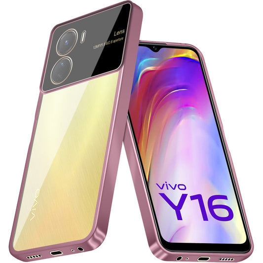 Lens Camera Protection Chrome Case For Vivo Y16