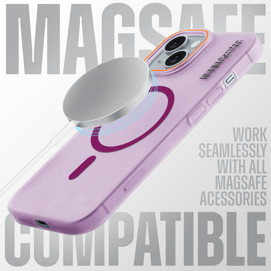 Elegant Colorful Frosted Matte Back With MagSafe Support Back Case For Apple iPhone 13