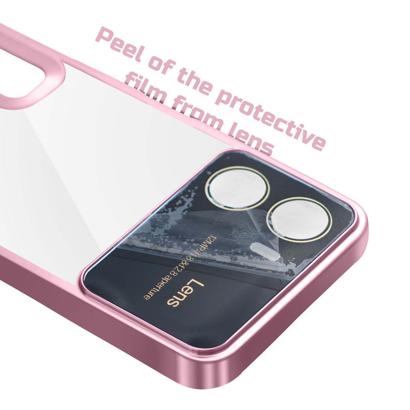 Lens Camera Protection Chrome Case For Realme C15
