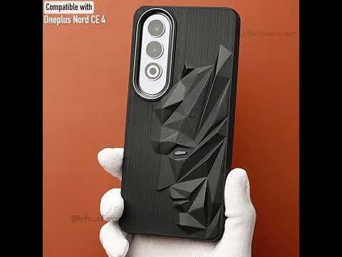 3D Design Soft Silicone Case With Matte Ring Camera Protection Back Cover For OnePlus Nord CE 4 5G