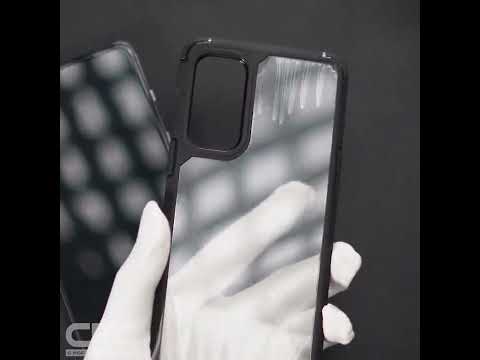 Silicone Frame Transparent Hard Back Cover for Vivo V27 Pro 5G