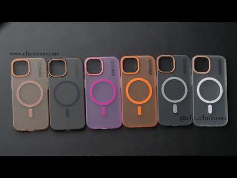 Elegant Colorful Frosted Matte Back With MagSafe Support Back Case For Samsung S24 Ultra 5G