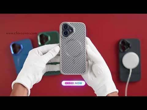 Premium Tech Weave Design With Wireless Charging Support Compatible Back Case For Apple iPhone 16 Pro