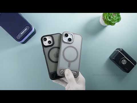 Semi-Transparent Hard Back & Wireless Charging Support Compatible With Kickstand Back Case Apple iPhone 11
