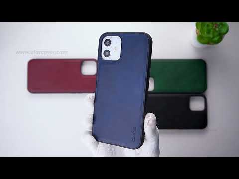 Elegant Leather Finish Back Cover for Apple iPhone 12 Pro