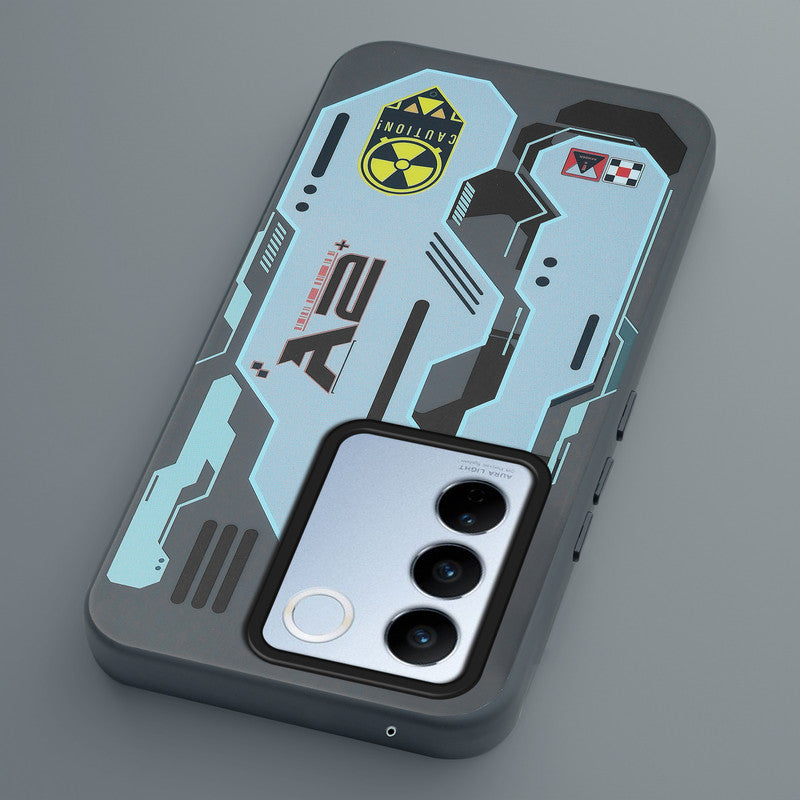 Circuit Printed Hard Back Cover Case For Vivo V27 5G