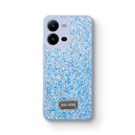 Sparkling Glitter Sequin Case with Camera Shield Back Cover For Vivo V25E 5G