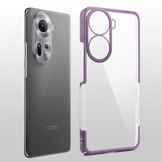 Crystal Clear Premium Shiny Edges Hard Back Case For Oppo Reno 11 5G