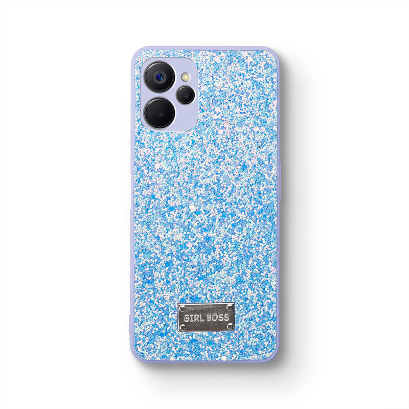 Sparkling Glitter Sequin Case with Camera Shield Back Cover For Realme 9i 5G