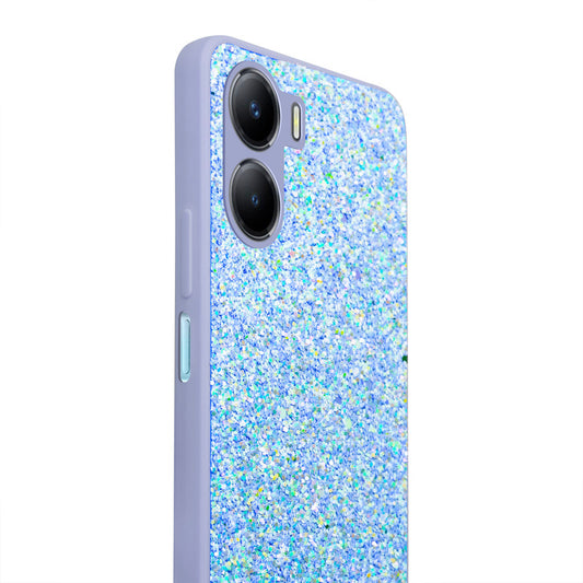 Sparkling Glitter Sequin Case with Camera Shield Back Cover For Vivo Y16