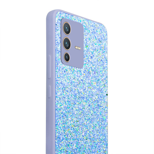 Sparkling Glitter Sequin Case with Camera Shield Back Cover For Vivo V23 Pro 5G