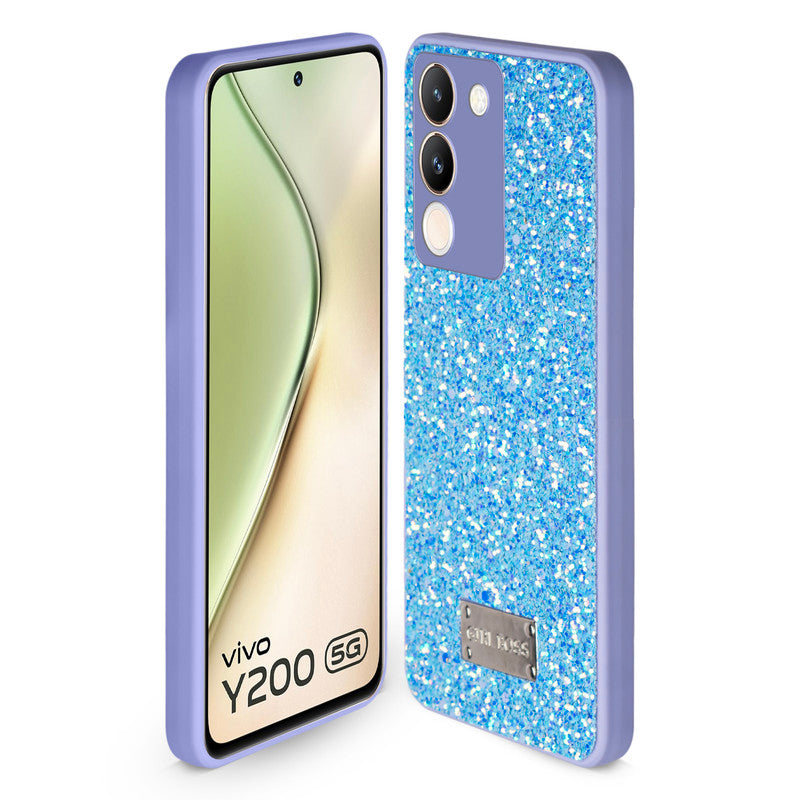 Sparkling Glitter Sequin Case with Camera Shield Back Cover For Vivo Y200 5G