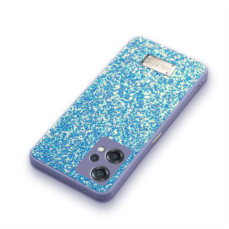 Sparkling Glitter Sequin Case with Camera Shield Back Cover For Realme 9 Pro 5G