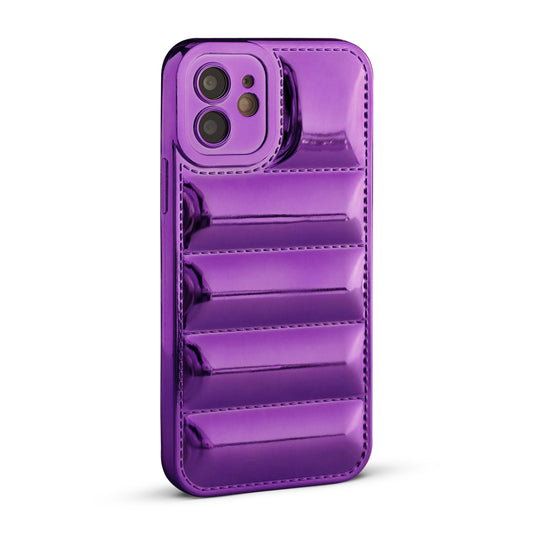 Soft Silicone 3D Shiny Puffer Pattern Case for Apple iPhone 12