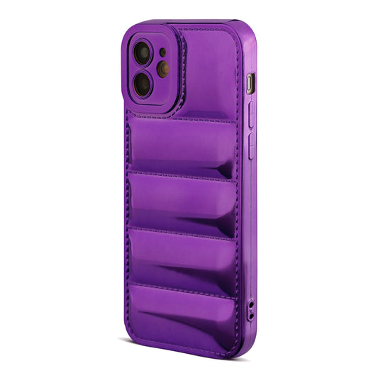 Soft Silicone 3D Shiny Puffer Pattern Case for Apple iPhone 12