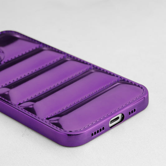 Soft Silicone 3D Shiny Puffer Pattern Case for Apple iPhone 12