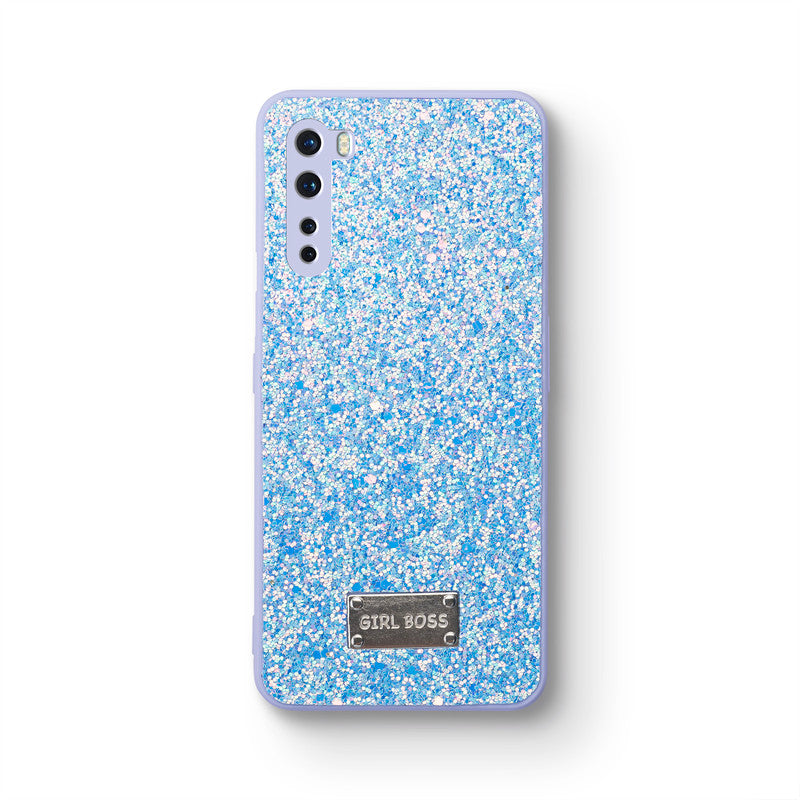 Sparkling Glitter Sequin Case with Camera Shield Back Cover For Oneplus Nord