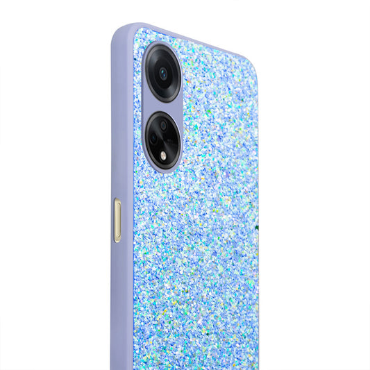 Sparkling Glitter Sequin Case with Camera Shield Back Cover For Oppo F23 5G