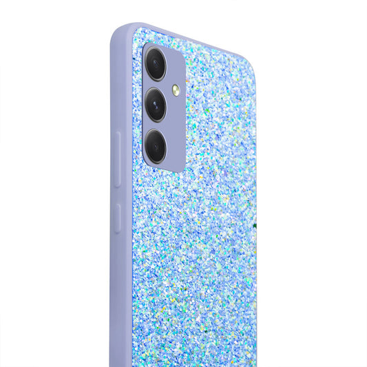 Sparkling Glitter Sequin Case with Camera Shield Back Cover For Samsung A54 5G