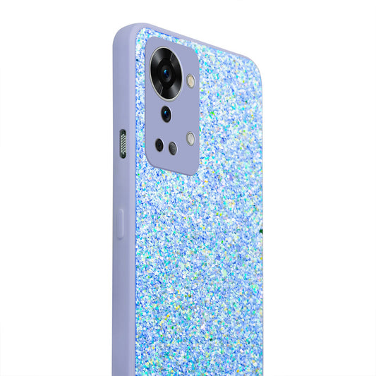 Sparkling Glitter Sequin Case with Camera Shield Back Cover For OnePlus Nord 2T 5G