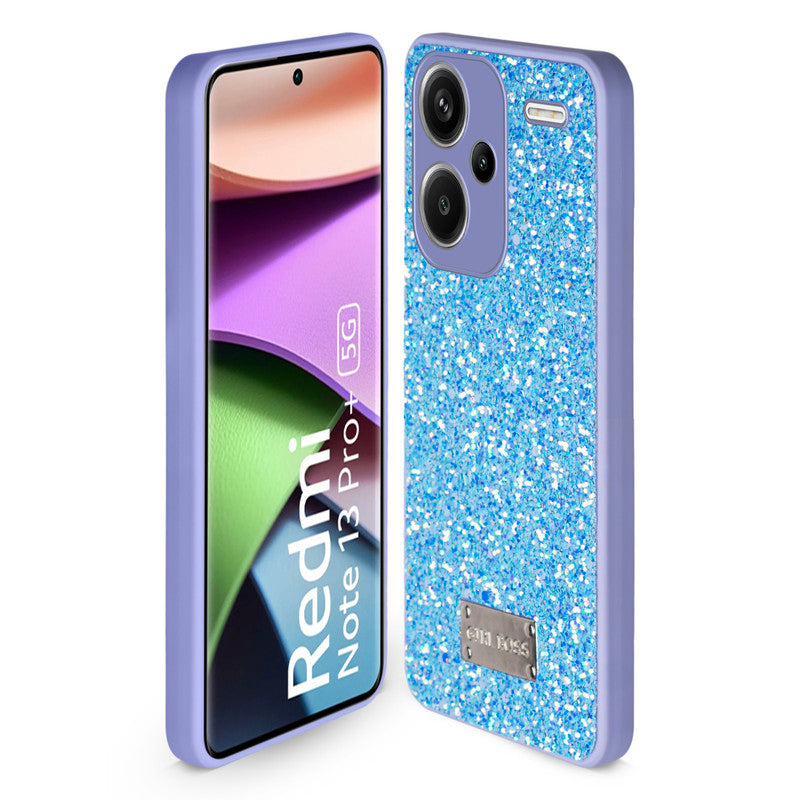 Sparkling Glitter Sequin Case with Camera Shield Back Cover For Redmi Note 13 Pro Plus 5G