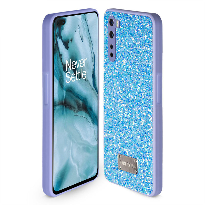 Sparkling Glitter Sequin Case with Camera Shield Back Cover For Oneplus Nord