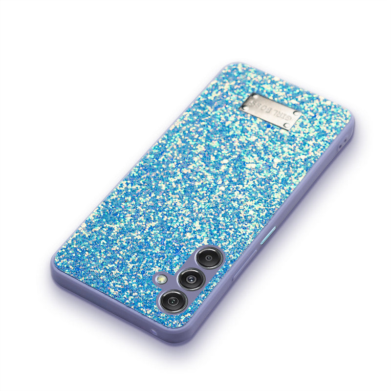 Sparkling Glitter Sequin Case with Camera Shield Back Cover For Samsung M34 5G