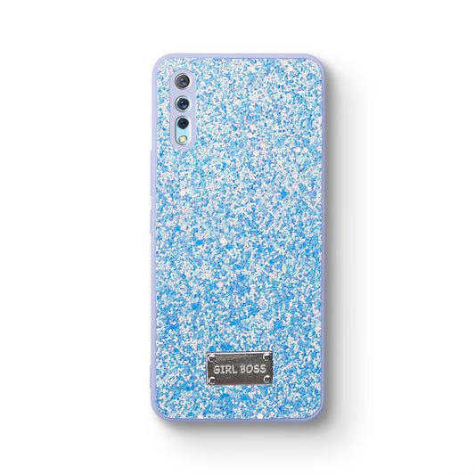 Sparkling Glitter Sequin Case with Camera Shield Back Cover For Vivo S1