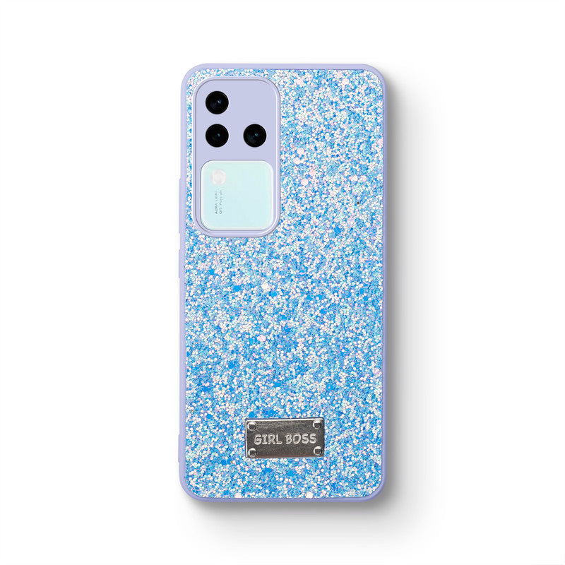 Sparkling Glitter Sequin Case with Camera Shield Back Cover For Vivo V30 Pro 5G