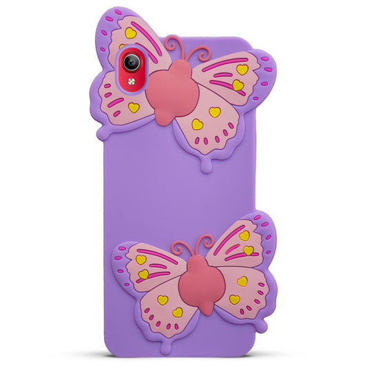 3D Vibrant Butterfly Silicone Phone Case For Vivo Y90