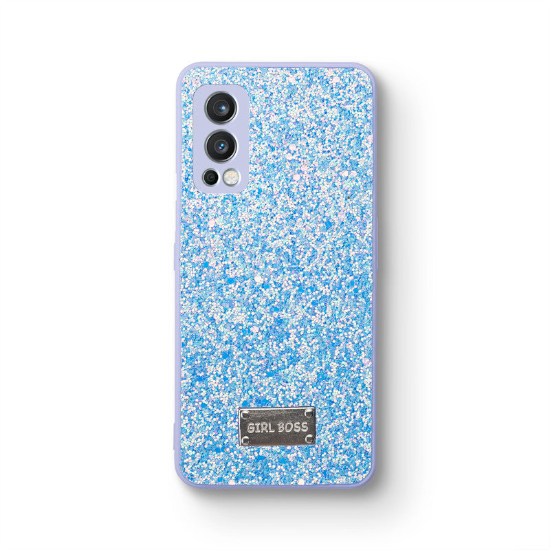 Sparkling Glitter Sequin Case with Camera Shield Back Cover For Oneplus Nord 2 5G