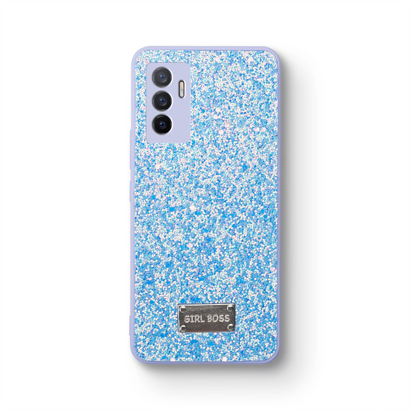 Sparkling Glitter Sequin Case with Camera Shield Back Cover For Vivo V23E 5G