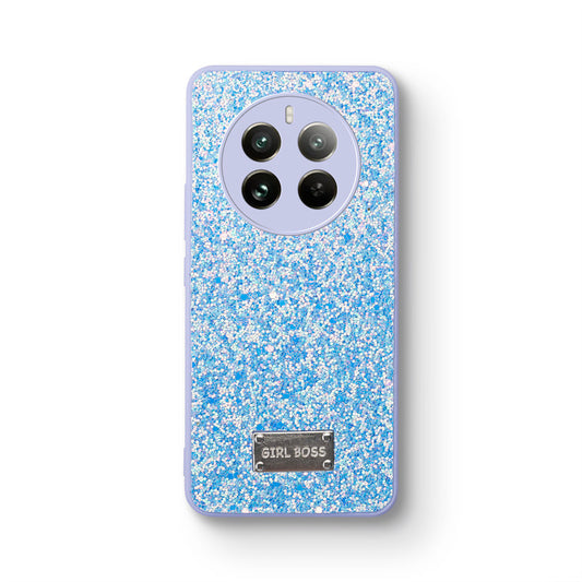 Sparkling Glitter Sequin Case with Camera Shield Back Cover For Realme 12 Pro 5G