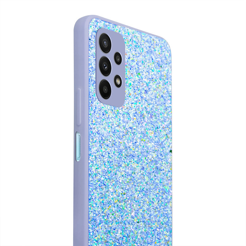 Sparkling Glitter Sequin Case with Camera Shield Back Cover For Samsung A23 4G