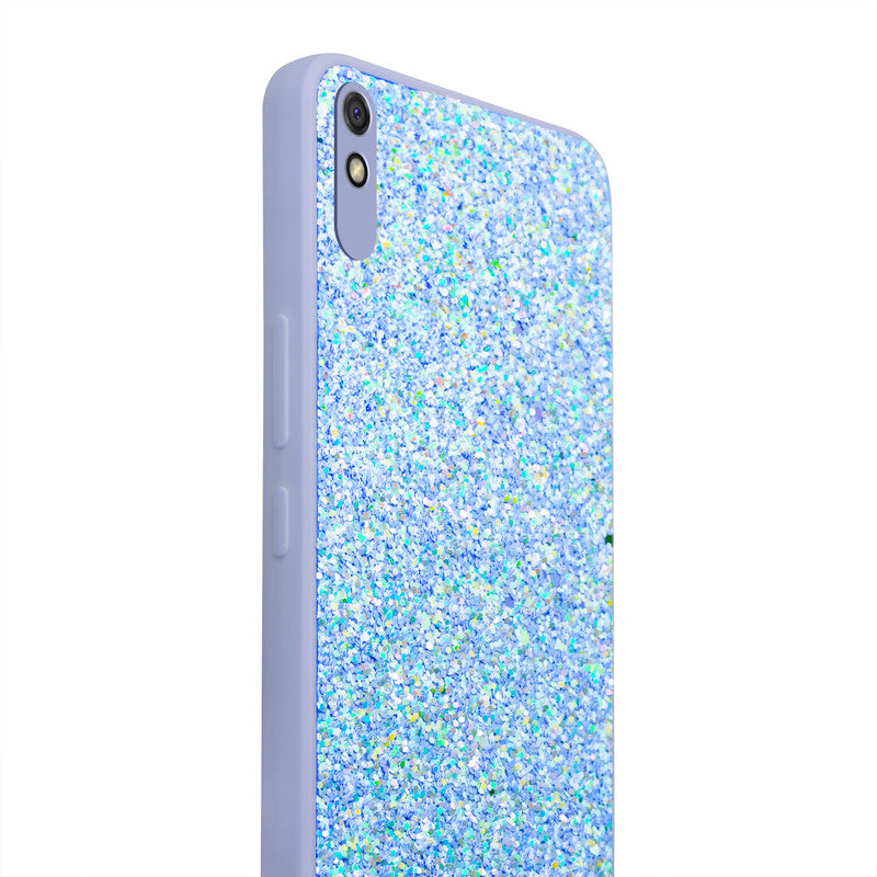 Sparkling Glitter Sequin Case with Camera Shield Back Cover For Redmi 9i