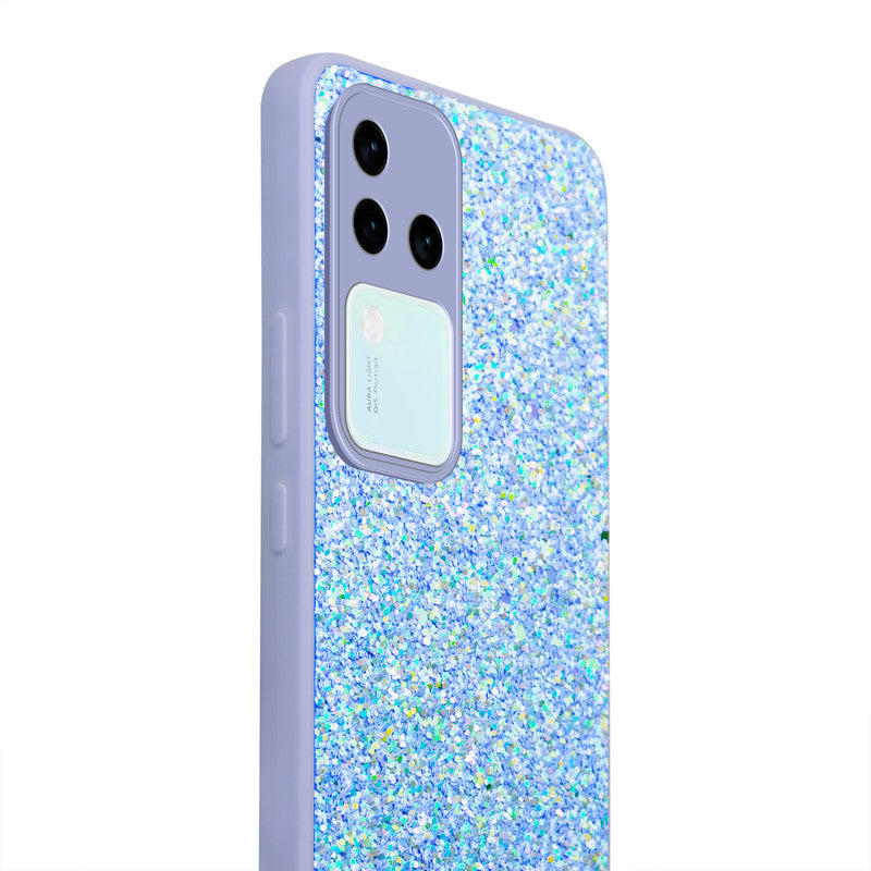 Sparkling Glitter Sequin Case with Camera Shield Back Cover For Vivo V30 Pro 5G