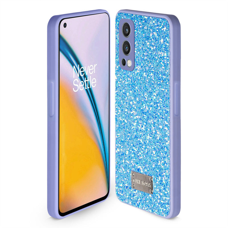 Sparkling Glitter Sequin Case with Camera Shield Back Cover For Oneplus Nord 2 5G