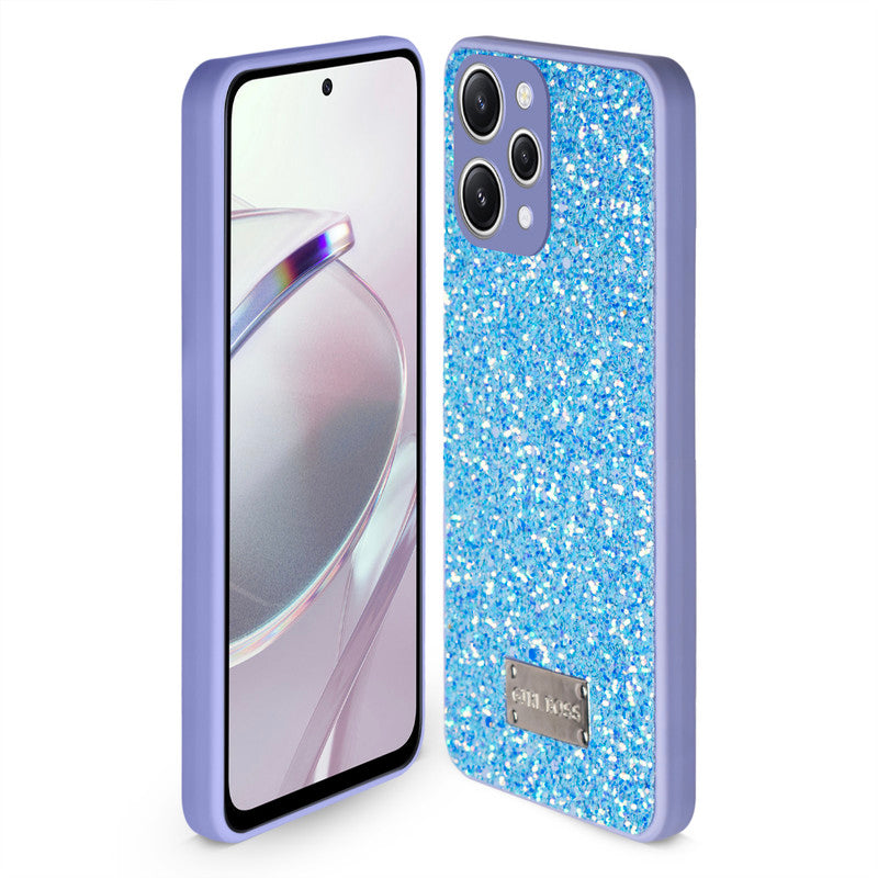Sparkling Glitter Sequin Case with Camera Shield Back Cover For Redmi 12 4G