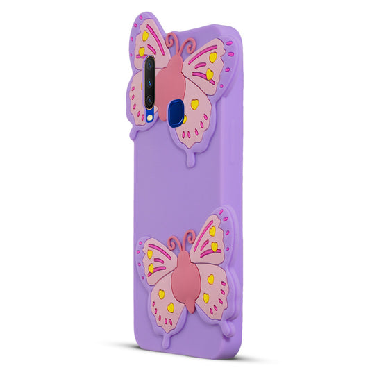 3D Vibrant Butterfly Silicone Phone Case For Vivo Y15