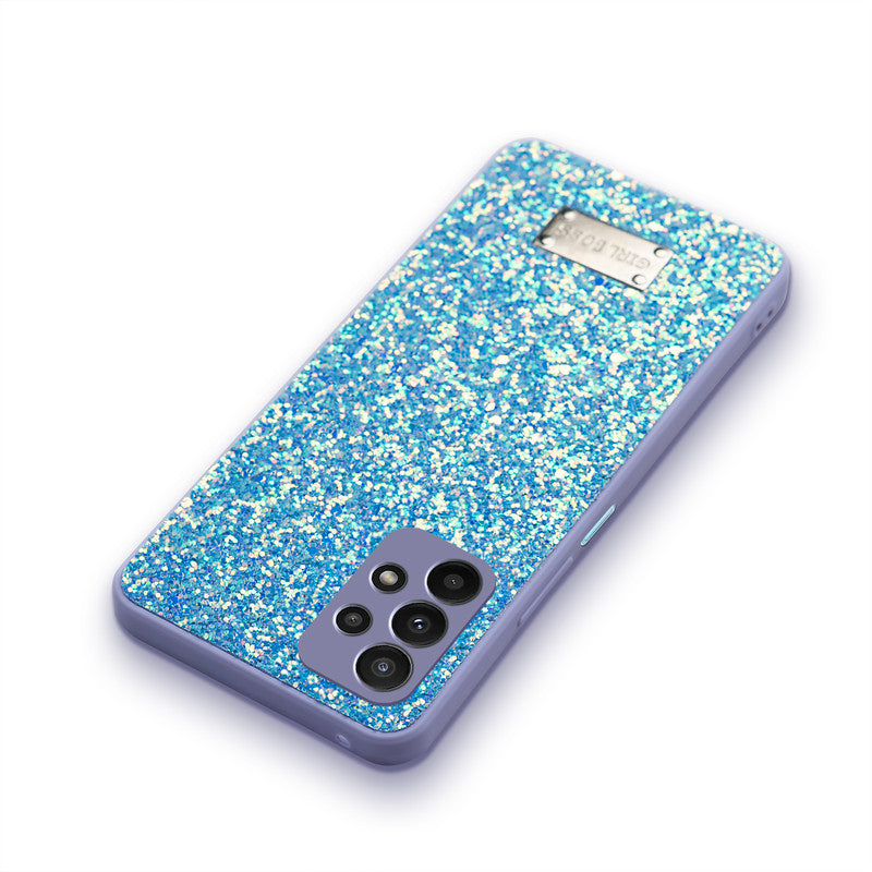 Sparkling Glitter Sequin Case with Camera Shield Back Cover For Samsung A23 4G