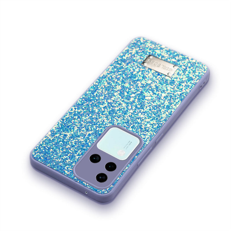 Sparkling Glitter Sequin Case with Camera Shield Back Cover For Vivo V30 Pro 5G