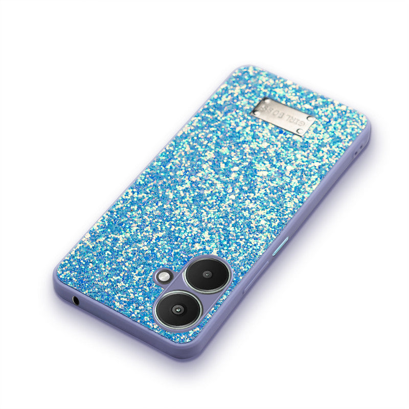 Sparkling Glitter Sequin Case with Camera Shield Back Cover For Redmi 13C 5G