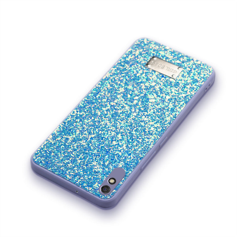 Sparkling Glitter Sequin Case with Camera Shield Back Cover For Redmi 9A